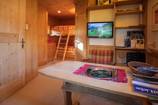 Innenraum vom Chalet Gerry in Innerarosa (Foto: © Chalet Gerry) Innenraum vom Chalet Gerry in Innerarosa