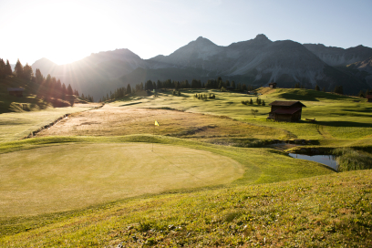 Der Golfplatz in Arosa ist einer der höchstgelegenen 18-Loch-Golfplätze Europas (Foto: © Alfonso Smith) Golfplatz Arosa