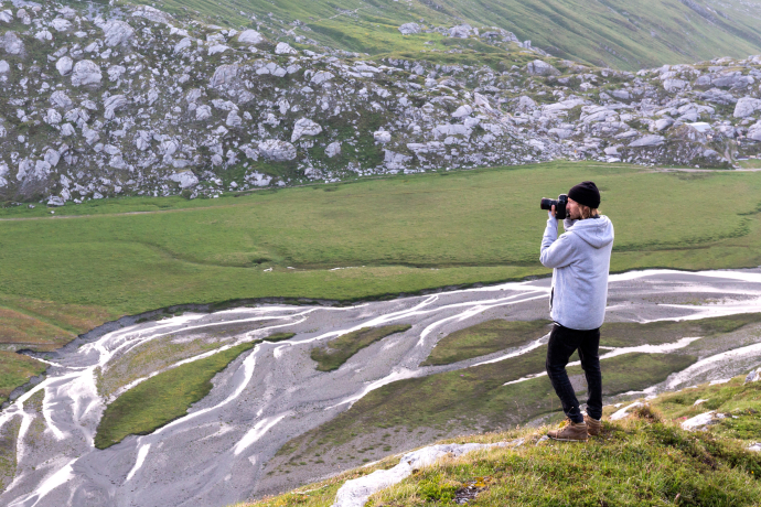 Fotograf in Flims (Foto: © Thalia Wünsche) Fotograf in Flims (Foto: © Thalia Wünsche)