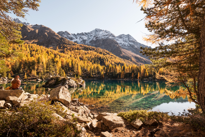 Der Lago di Saoseo im Val di Campo im Puschlav (Foto: © Graubünden Ferien / Marco Hartmann) Der Lago di Saoseo im Val di Campo im Puschlav (Foto: © Graubünden Ferien / Marco Hartmann)