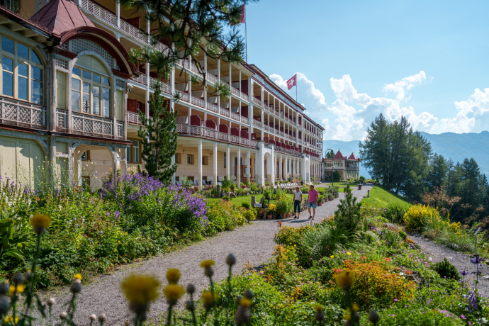 Die Schatzalp oberhalb von Davos. © Schweiz Tourismus/André Meier Die Schatzalp oberhalb von Davos