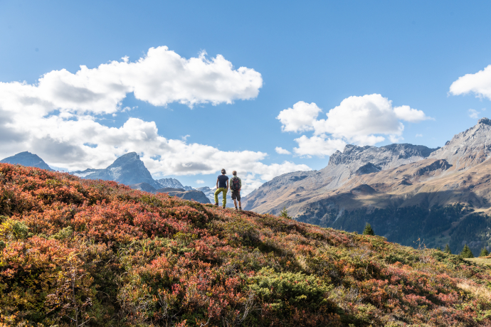 Wandern in Savognin Bivio Albula im Herbst @Savognin Bivio Albula Tourismus Wandern in Savognin Bivio Albula im Herbst @Savognin Bivio Albula Tourismus