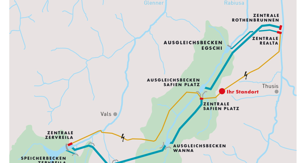 Die Anlagen der Kraftwerke Zervreila AG (KWZ) Die Anlagen der Kraftwerke Zervreila AG (KWZ)