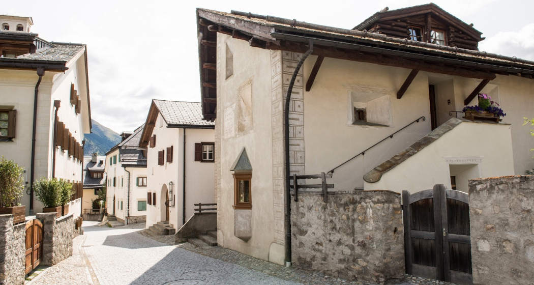 Gasse in Celerina Gasse in Celerina