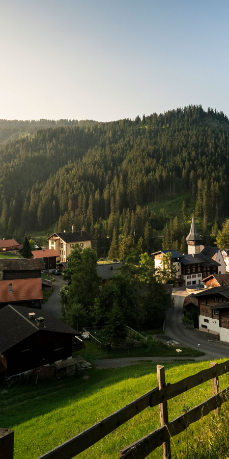 Langwies auf dem Schanfigger Dörferweg