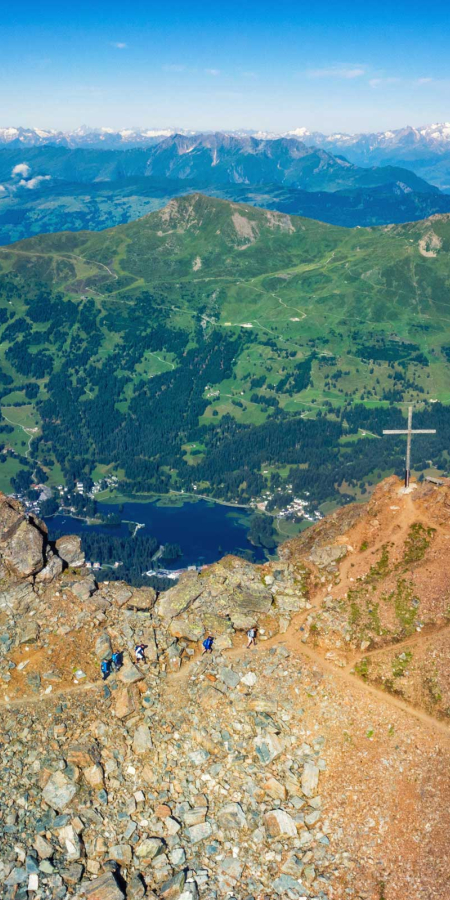 Aussicht vom Parpaner Rothorn (Foto: © Graubünden Ferien, Martin Hoch)