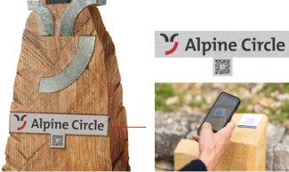 QR-Code Touchpoint Alpine Circle