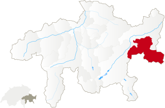 Karte der UNESCO-Biosfera Engiadina Val Müstair